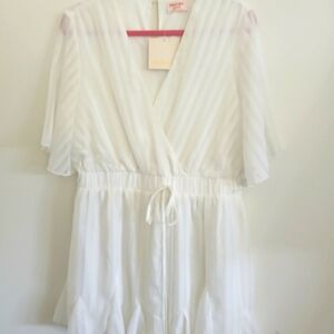 Showpo White Sheer Romper